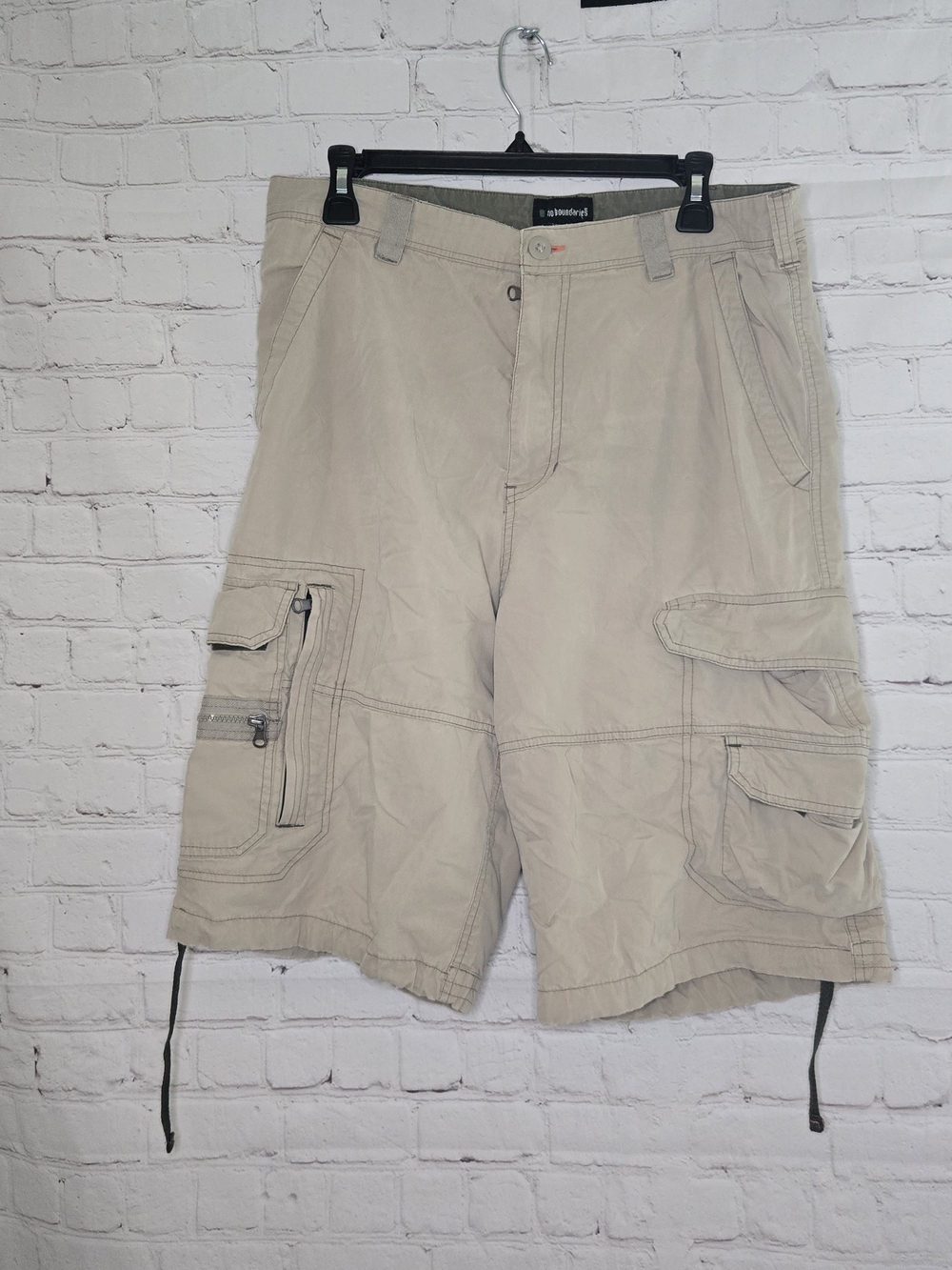 Y2k Early 2000s No Boundaries Cargo Short Sz 34 Skater Gruge Gorpcore